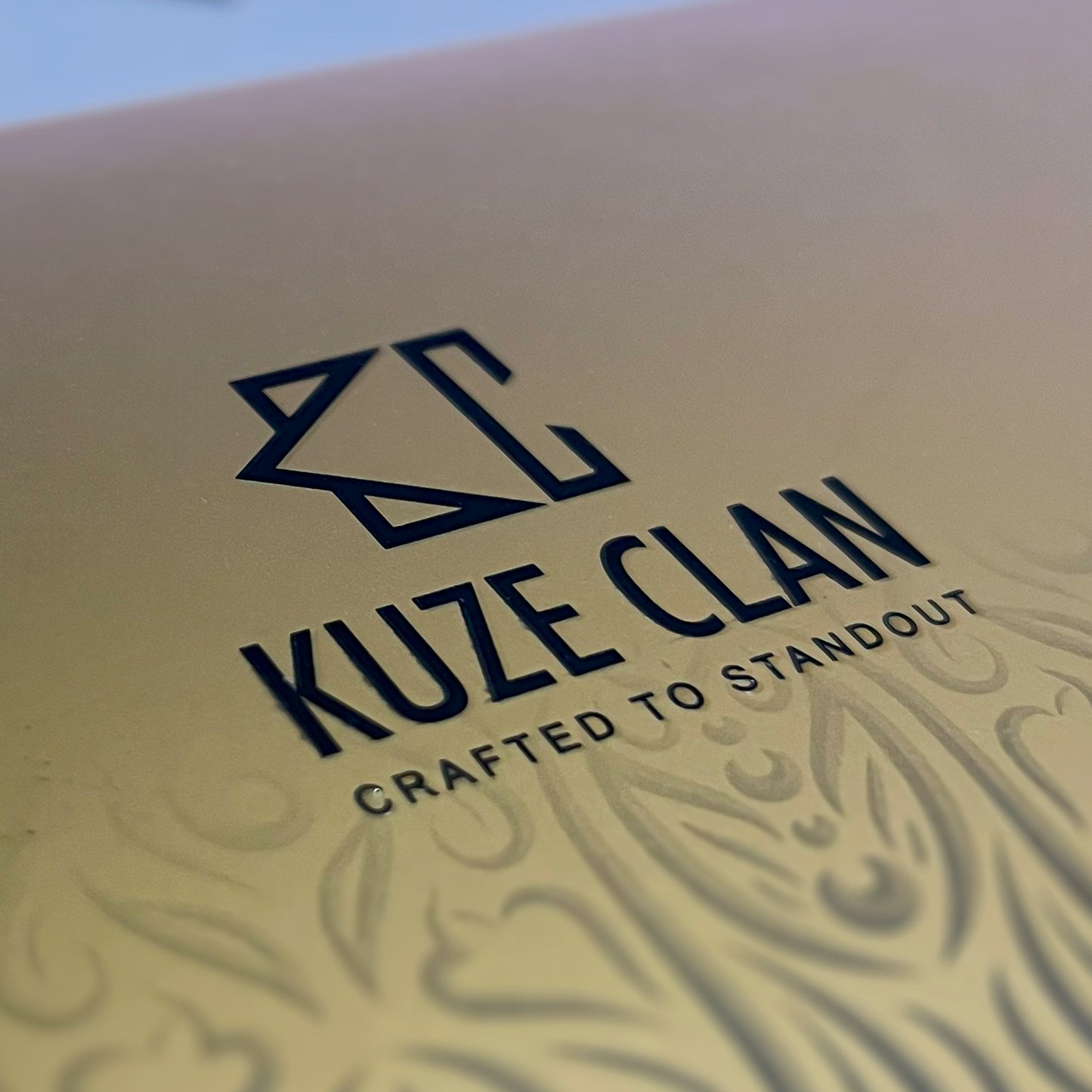 KUZE CLAN Premium Nappa Leather Clutch Purse for Women (Black)
